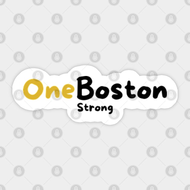 BostonStrong OneBostonDay Sticker by graphicaesthetic ✅